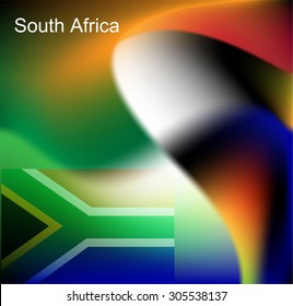 Abstract image of the South African flag