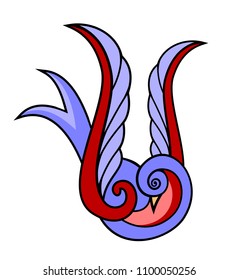 abstract image of the swallow