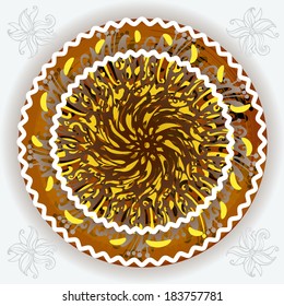 Abstract image of a sweet confection , No inscriptions and decorations