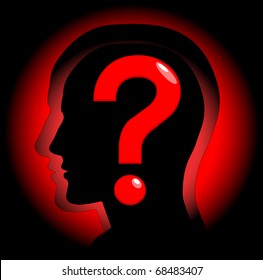 The abstract image symbolising a question.