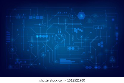 Abstract image, technology circuit, electronic circuit