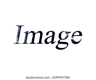Abstract Image Text Effect Design White Background