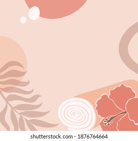 Abstract image of a towel and a flower.