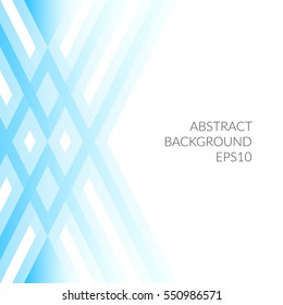 Abstract image of a triangle on a white background. Empty space.