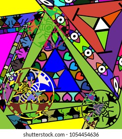 abstract image of triangles