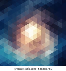 Abstract image of the triangles. Bright colors.