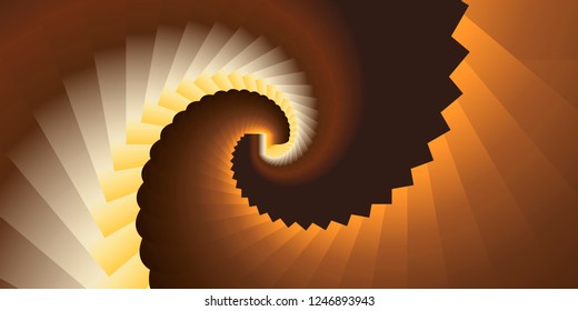 Abstract image, twisted shades of brown
