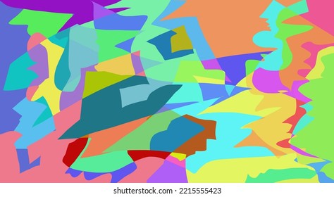 Abstract image of united diversity. Manifested in various colors. Likewise, humans, have various kinds of diversity, but have one thing in common, namely as humans.