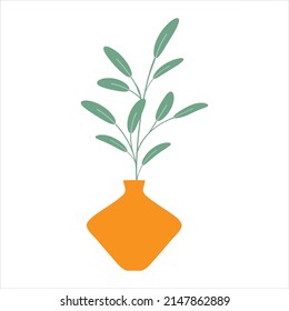 Abstract image vase on isolated background - vector image