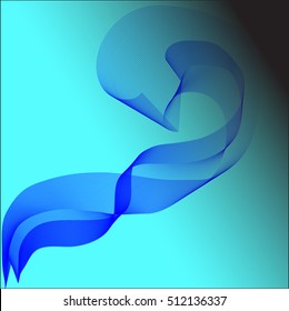 abstract image of waves on a blue background