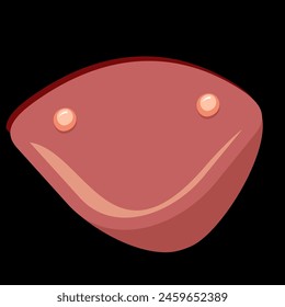 abstract image of a weirdo with a smile