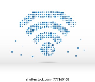 Abstract image of WIFI ,
