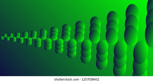 Abstract image,green balls