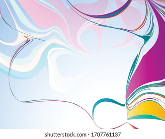 Abstract images of colorful, flashy liquid. vector