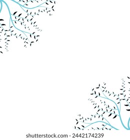 abstract images consisting of patterns, lines, blots, leaves and other parts
