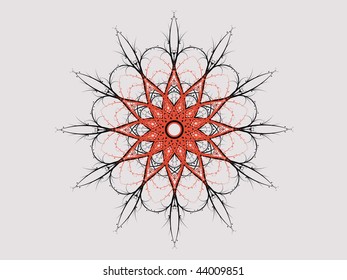 abstract images consisting of patterns, lines, blots, flowers, leaves and other parts