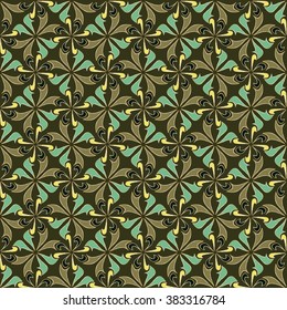 Abstract images, geometric shapes, flowers, seamless background