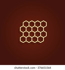 Abstract images of molecular structures.