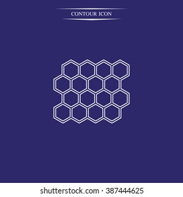 Abstract images of molecular structures.