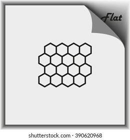 Abstract images of molecular structures.