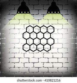 Abstract images of molecular structures.