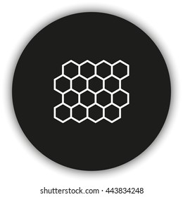 Abstract images of molecular structures.