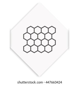 Abstract images of molecular structures.