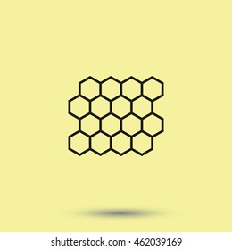 Abstract images of molecular structures.