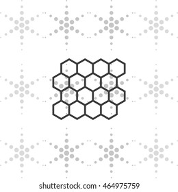 Abstract images of molecular structures.