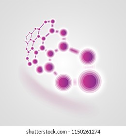 Abstract images of molecular structures. Science concept for your design