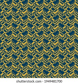 abstract Imitation gold with blue design seamless patterns. A seamless vector background. blue with Imitation gold ornament. Graphic modern pattern. Simple graphic design.