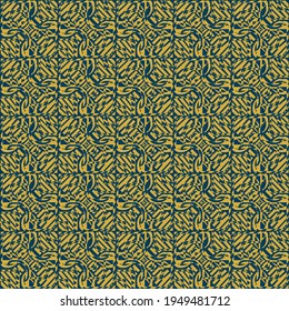 abstract Imitation gold with blue design seamless patterns. A seamless vector background. blue with Imitation gold ornament. Graphic modern pattern. Simple graphic design.