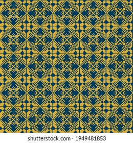 abstract Imitation gold with blue design seamless patterns. A seamless vector background. blue with Imitation gold ornament. Graphic modern pattern. Simple graphic design.