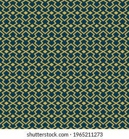 abstract Imitation gold with blue design seamless patterns. A seamless vector background. blue with Imitation gold ornament. Graphic modern pattern. Simple graphic design.