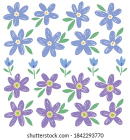 Abstract and impressive cute flower material,