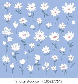 Abstract and impressive cute flower material,