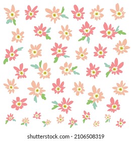 Abstract and impressive cute flower material,