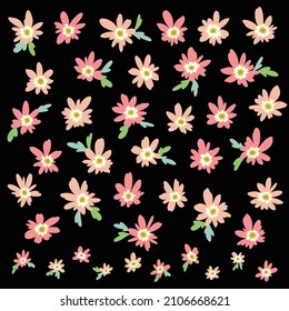 Abstract and impressive cute flower material,