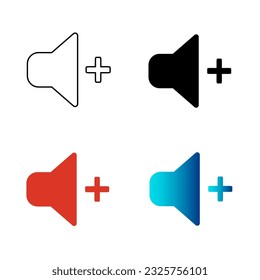 Abstract Increase Volume Silhouette Illustration, can be used for business designs, presentation designs or any suitable designs.