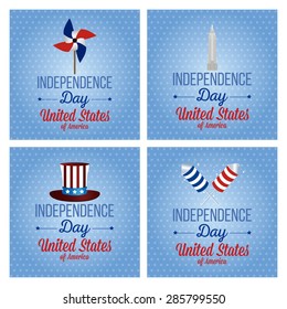 abstract independence day background with some special objects