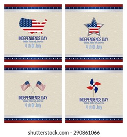 Abstract independence day background with some special objects