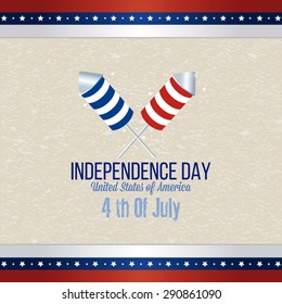 Abstract independence day background with some special objects