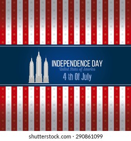 Abstract independence day background with some special objects