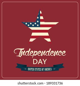 abstract Independence day background with special objects