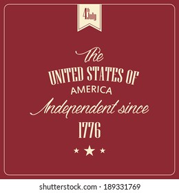 abstract Independence day background with special objects