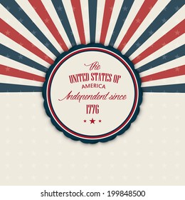 Abstract independence day background with special objects