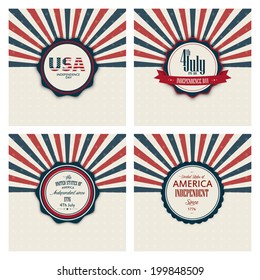 Abstract independence day background with special objects