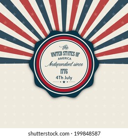 Abstract independence day background with special objects