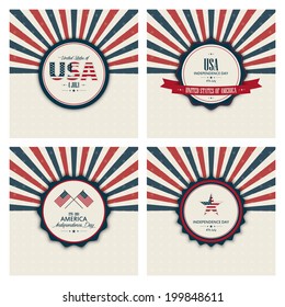 Abstract independence day background with special objects