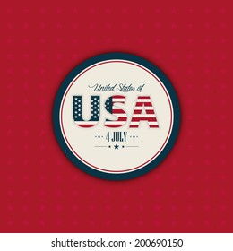 Abstract independence day background with special objects
